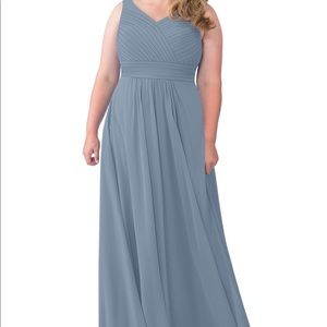 Dusty Blue AZAZIE PIERRETTE Bridesmaid dress, size 14